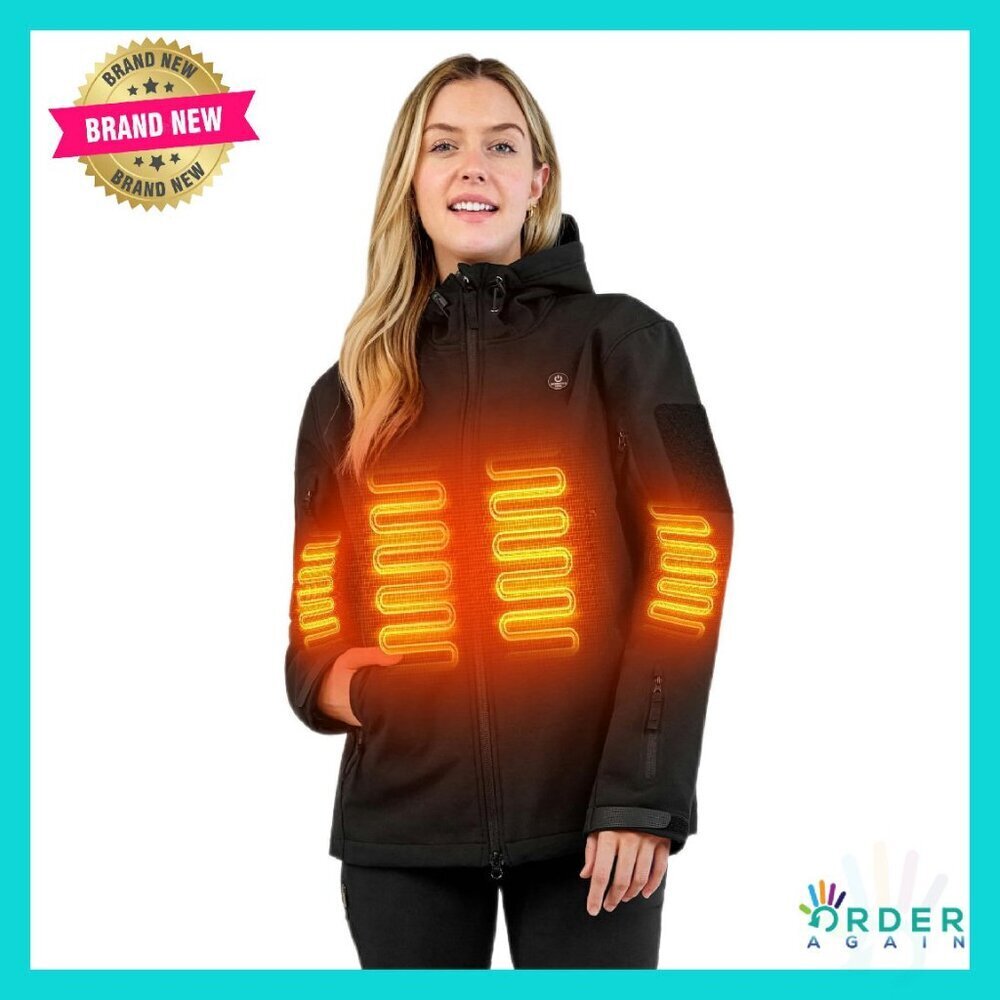 Heated Winter Coat Soft Shell Performance Jacket with Battery Pack